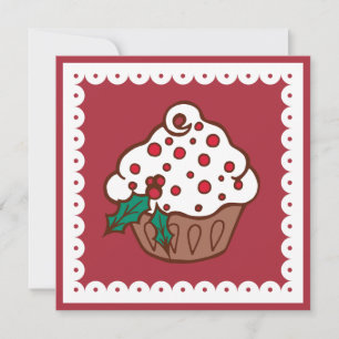 Invitations de petit gâteau de vacances