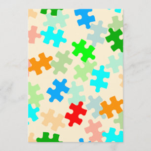 Invitations de pièces de puzzle