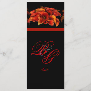 INVITATIONS DE PixDezines BURNT ORANGE CALLA LILY
