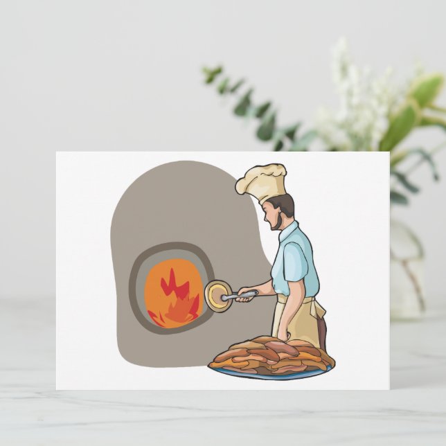 Invitations de Pizza Chef (Debout devant)