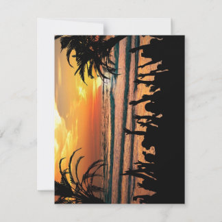 Invitations de plage tropicales
