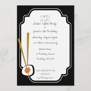 Invitations De Planètes Biologiques De Sushi Raw