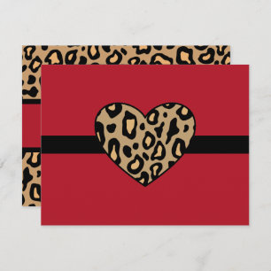 Invitations de Posters de animaux Leopard