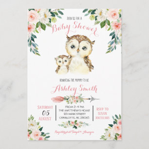 Invitations de poules de bois pour bébés