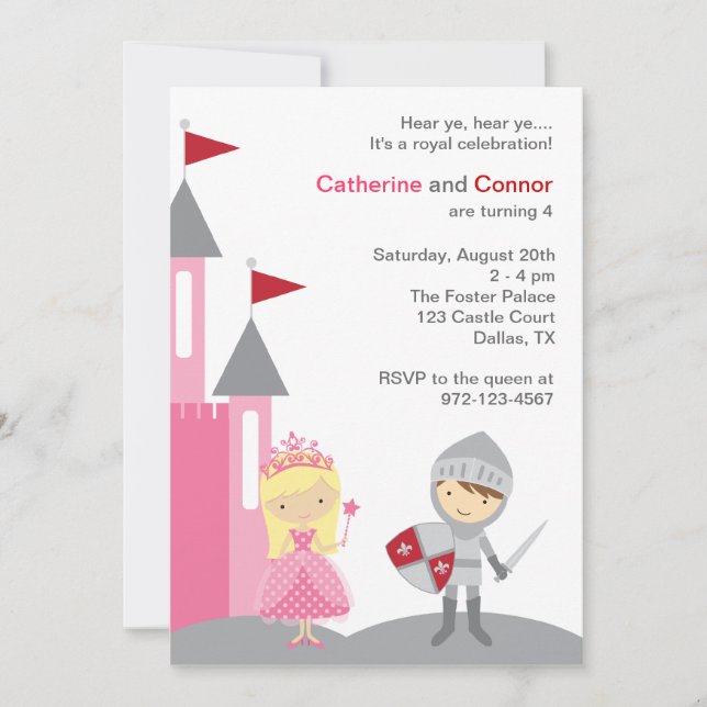 Invitations de princes et de chevaliers (Devant)