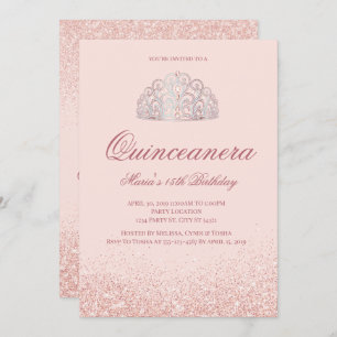 Invitations de Quinceanera, Parties scintillant d'