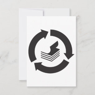 Invitations de recyclage de papier