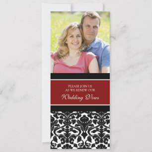 Invitations de renouvellement de la photo Red Dama