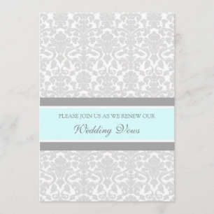 Invitations de renouvellement de Vow de Blue Grey 