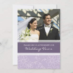 Invitations de renouvellement de Vow Mariage photo