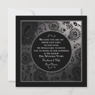 Invitations de renouvellement du mariage
