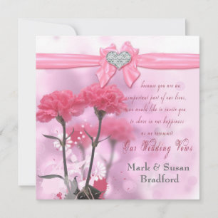 Invitations de renouvellement du Mariage de Sweeth