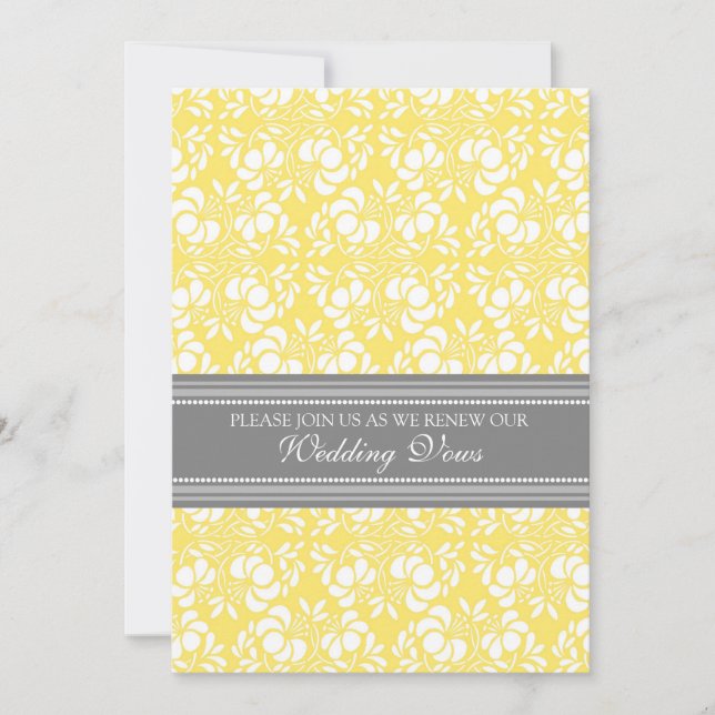 Invitations de renouvellement Vow de Lemon Grey Ma (Devant)