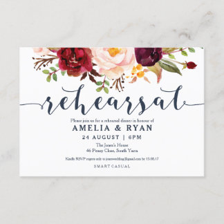 Invitations de répétition des Mariages floraux de 