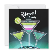 Invitations de retraite Festive Toast