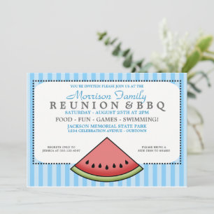 Invitations de réunion de famille de la tranche de