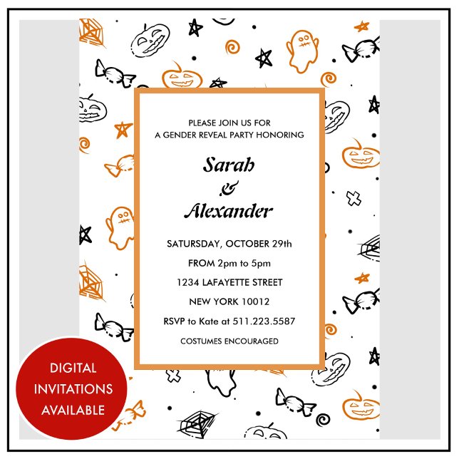 Invitations de révélation de genre Halloween d'oct (Halloween-gender-reveal-invitations-October-Ghosts-1)