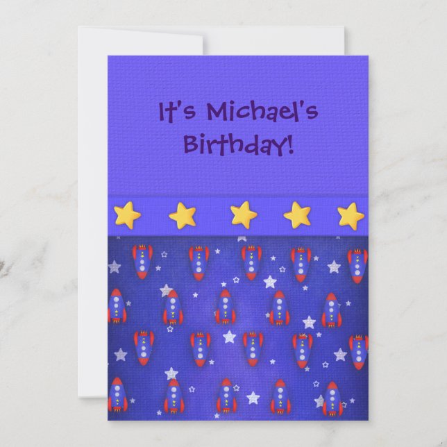 Invitations de Rocket Ships (Devant)