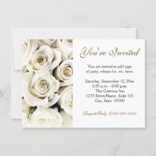 Invitations de Roses blanches