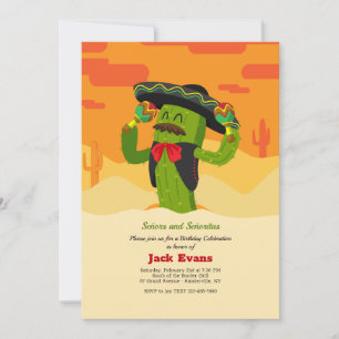 Invitations de Señor Cactus