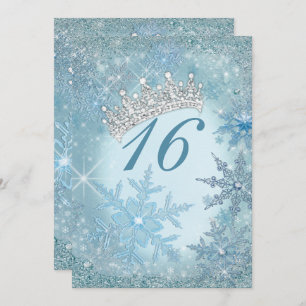 Invitations de Snowflake Winter Wonderland