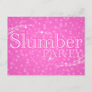 invitations de soirée pyjamas : starshine