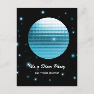 Invitations de soirées disco