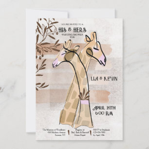 Invitations de son Wedding shower et ses