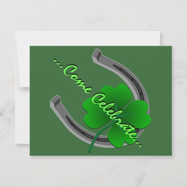 Invitations de St Patrick's Party Personnalisées L (Devant)