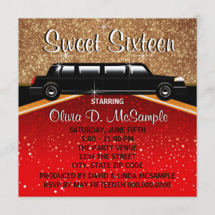 Invitations de star de cinéma de tapis rouge de