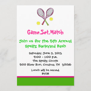 Invitations de tennis