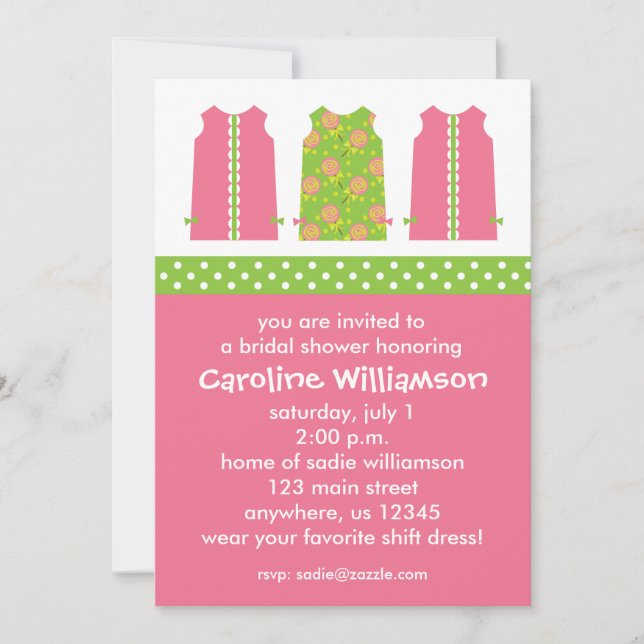 Invitations de tenue vestimentaire de style Lollip (Devant)