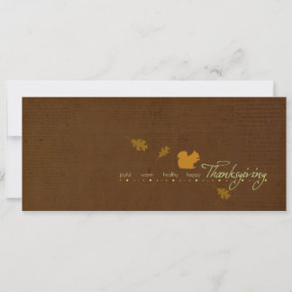 Invitations de Thanksgiving d'écureuil