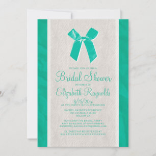 Invitations de toile de Fête de la mariée d'arc