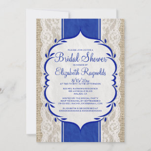 Invitations de toile de Fête de la mariée de