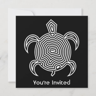 Invitations de tortue de labyrinthe