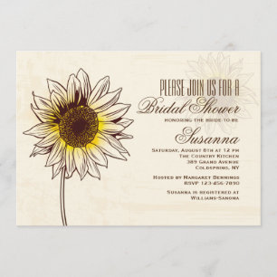 Invitations de tournesol