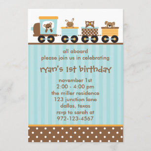 Invitations de train animal