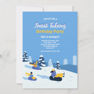 Invitations de tubes à neige