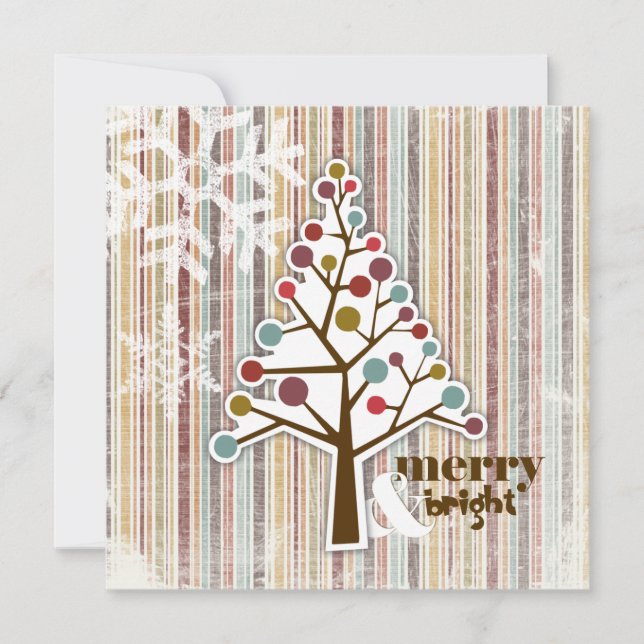 Invitations de vacances joyeuses et brillantes (Devant)