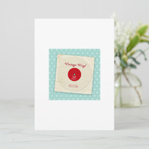 Invitations de vieux disques de vinyle