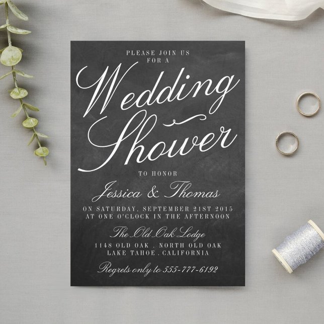 Invitations de Wedding shower de tableau de bord (Créateur téléchargé)