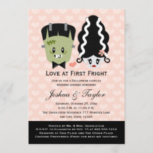 Invitations de Wedding showers de couples d'Hallow