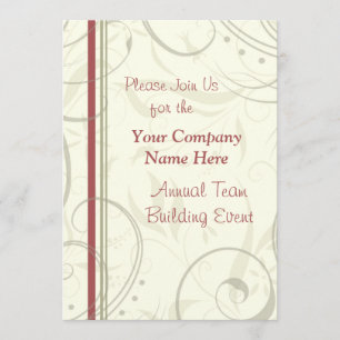 Invitations d'entreprise de week-end d'événement