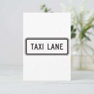 Invitations des panneaux de voie de taxi