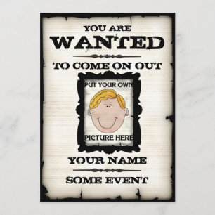 Invitations d'événement d'affiche Recherchée