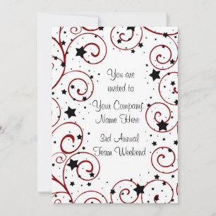 Invitations d'événements de création d'équipe d'en