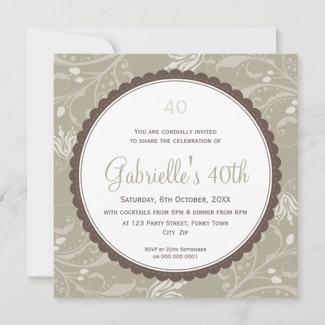 INVITATIONS d'événements spéciaux :: pétoncle rond (Devant)