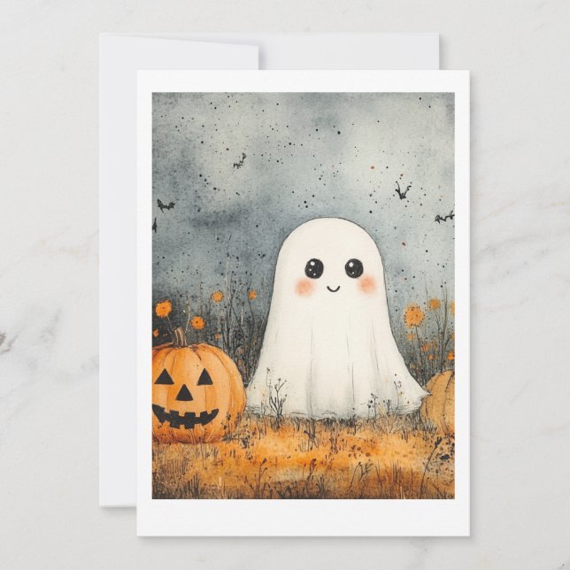 Invitations d'Halloween (Devant)