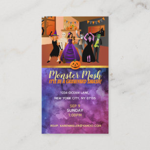 Invitations d'Halloween Cartes de visite